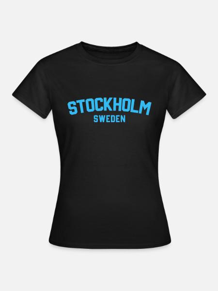 Stoccolma Svezia - T-shirt dam - svart