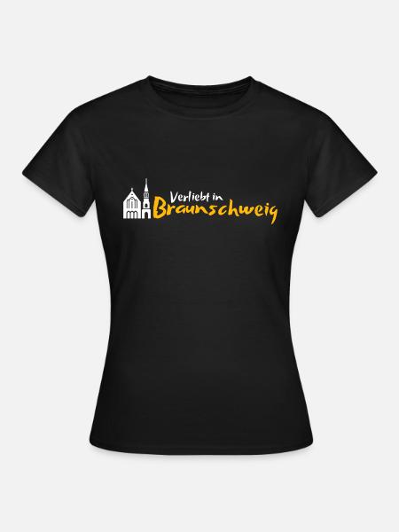 Verliebt in Braunschweig - Frauen T-Shirt - Schwarz