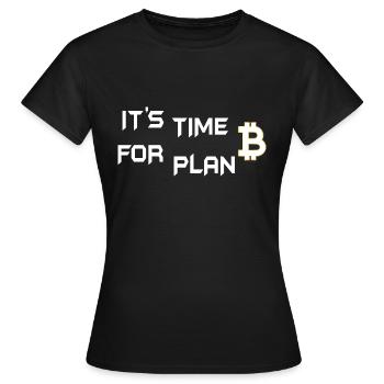 Bitcoin Trading Crypto Stocks - T-shirt Femme - noir - Devant - AI Model Female 172 dark (172cm)
