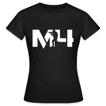 M4 Assault Rifle (1) - Weapons - AR15 - Women's T-Shirt - black - Front - AI Model Female 172 dark (172cm)