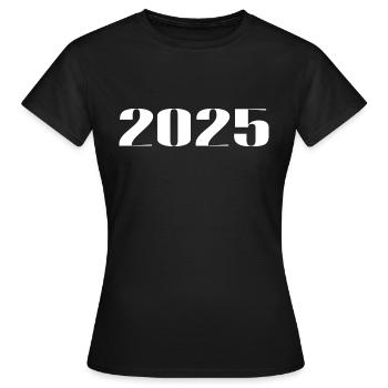 2025 - Cadeau né en 2025 - T-shirt Femme - noir - Devant - AI Model Female 172 dark (172cm)