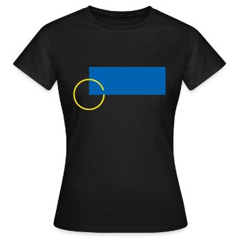 Harmony of Shapes - Women's T-Shirt - black - Front - AI Model Female 172 dark (172cm)