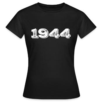 Geburtstagsgeschenk 1944 - 1944 - Frauen T-Shirt - Schwarz - Vorne - AI Model Female 172 dark (172cm)