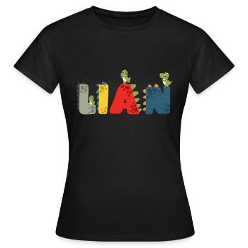 Lian Dino2 - T-shirt Femme - noir - Devant - AI Model Female 172 dark (172cm)