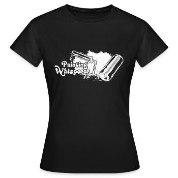 Painting Whisperer Malen künstlerisch Dekorieren - Frauen T-Shirt - Schwarz - Vorne - AI Model Female 172 dark (172cm)