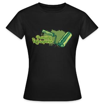 Painting Whisperer Malen künstlerisch Dekorieren - Frauen T-Shirt - Schwarz - Vorne - AI Model Female 172 dark (172cm)