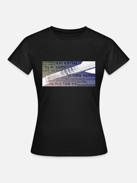 Mandolinenspieler - Frauen T-Shirt - Schwarz