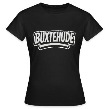 Buxtehude Niedersachsen - Frauen T-Shirt - Schwarz - Vorne - AI Model Female 172 dark (172cm)