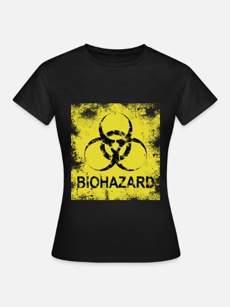 BIOHAZARD LOGO VINTAGE - Frauen T-Shirt - Schwarz