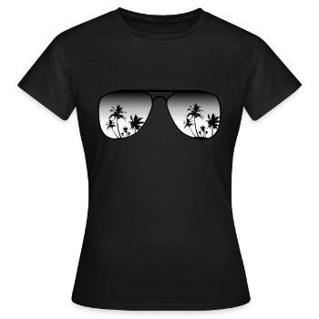sunglasses - Women's T-Shirt - black - Front - AI Model Female 172 dark (172cm)