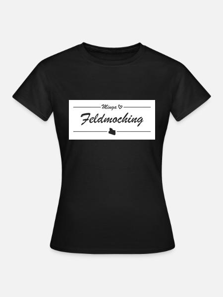 Minga <3 - Feldmoching - München-Liebe - Frauen T-Shirt - Schwarz