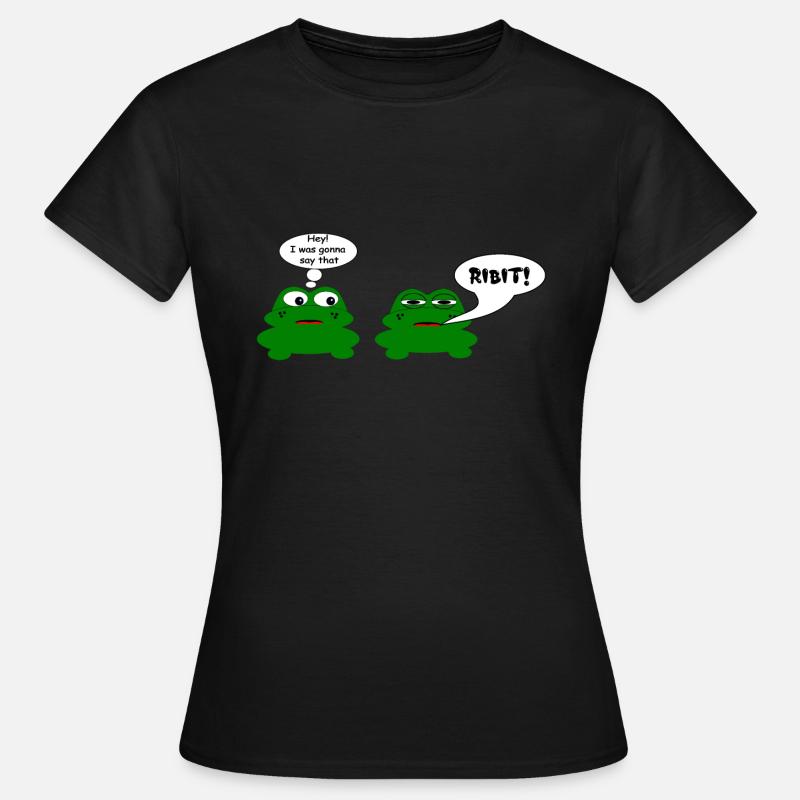 Frog chat - Women's T-Shirt - black