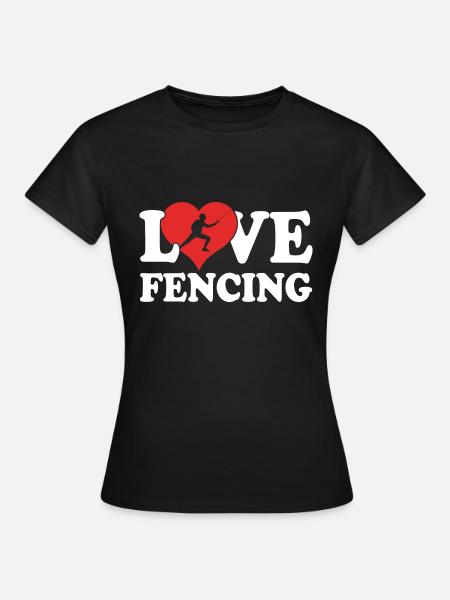 Fechten - Frauen T-Shirt - Schwarz