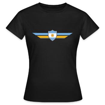 Argentinien Fan Weltmeisterschaft - Frauen T-Shirt - Schwarz - Vorne - AI Model Female 172 dark (172cm)