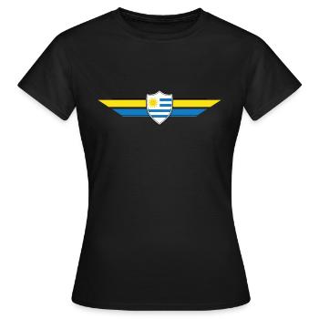 Uruguay Fan Weltmeisterschaft - Frauen T-Shirt - Schwarz - Vorne - AI Model Female 172 dark (172cm)