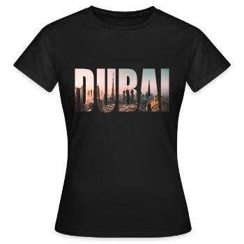 Dubaï - T-shirt Femme - noir - Devant - AI Model Female 172 dark (172cm)