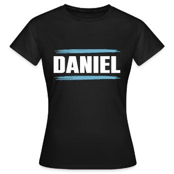 Daniel - Frauen T-Shirt - Schwarz - Vorne - AI Model Female 172 dark (172cm)