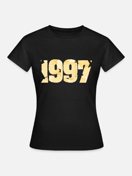 1997 - T-shirt dam - svart