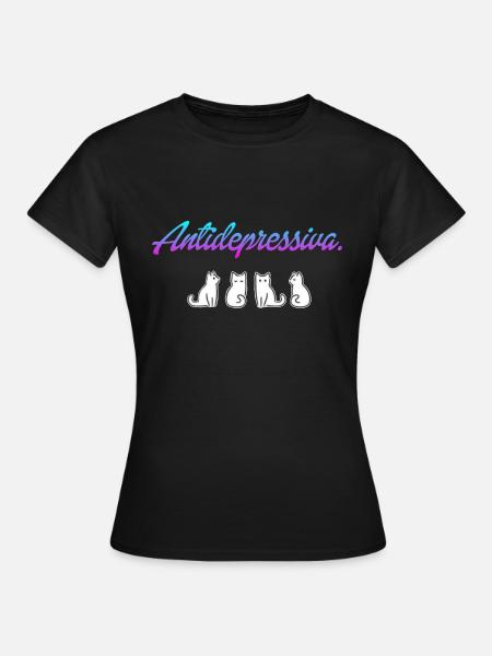 Katzenliebe. - Frauen T-Shirt - Schwarz