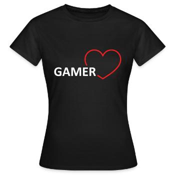 Game Gaming PC - Women's T-Shirt - black - Front - AI Model Female 172 dark (172cm)