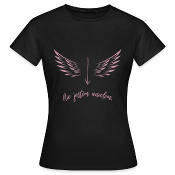 Je ne suis pas un ange - T-shirt Femme - noir - Devant - AI Model Female 172 dark (172cm)