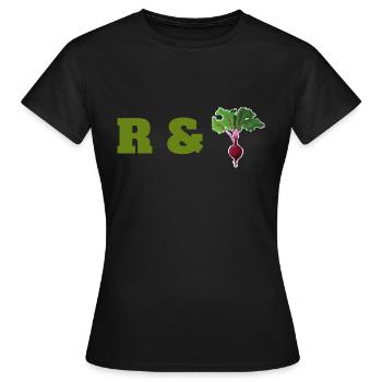 Légumes Betteraves fraîches Farmers Music Vegan - T-shirt Femme - noir - Devant - AI Model Female 172 dark (172cm)