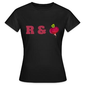 Légumes Betteraves fraîches Farmers Music Vegan - T-shirt Femme - noir - Devant - AI Model Female 172 dark (172cm)