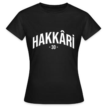 Hakkari 30 Türkei Turkiye Geschenk Urlaub TR Kurde - Frauen T-Shirt - Schwarz - Vorne - AI Model Female 172 dark (172cm)