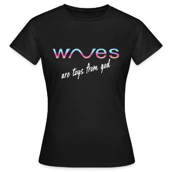Jouets Waves de Dieu - T-shirt Femme - noir - Devant - AI Model Female 172 dark (172cm)