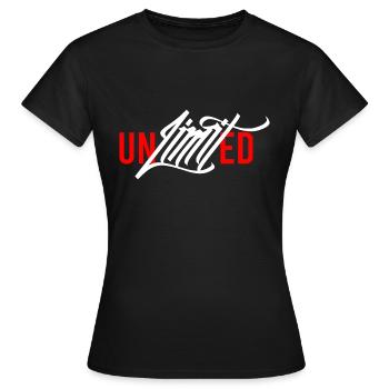 Puissance illimitée - T-shirt Femme - noir - Devant - AI Model Female 172 dark (172cm)