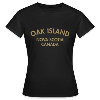 Oak Island Canada - Women's T-Shirt - black - Front - AI Model Female 172 dark (172cm)