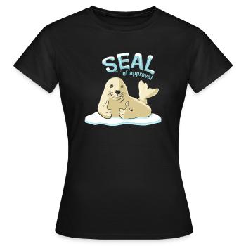 Cachet - T-shirt Femme - noir - Devant - AI Model Female 172 dark (172cm)