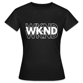WKND - Frauen T-Shirt - Schwarz - Vorne - AI Model Female 172 dark (172cm)