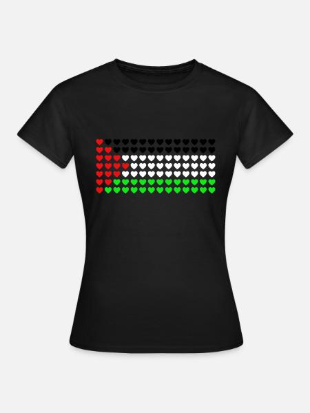 Vrij Palestina - Dame-T-shirt - sort