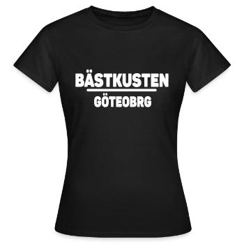 Meilleure côte Göteborg - T-shirt Femme - noir - Devant - AI Model Female 172 dark (172cm)