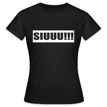 Stylish SIUUU!!! - Frauen T-Shirt - Schwarz - Vorne - AI Model Female 172 dark (172cm)