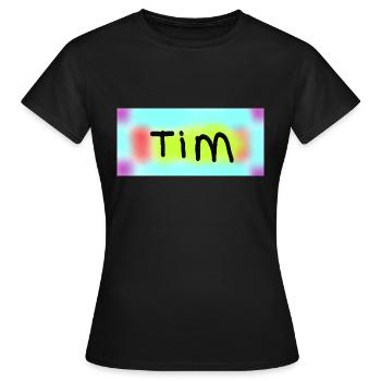 tim1 - Frauen T-Shirt - Schwarz - Vorne - AI Model Female 172 dark (172cm)