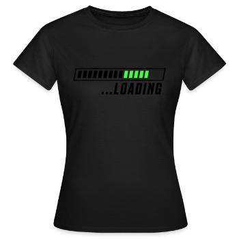 Loading loading bar - Women's T-Shirt - black - Front - AI Model Female 172 dark (172cm)