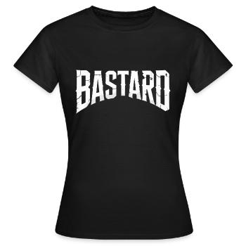BÂTARD - T-shirt Femme - noir - Devant - AI Model Female 172 dark (172cm)