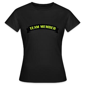 Membres de l’équipe - T-shirt Femme - noir - Devant - AI Model Female 172 dark (172cm)