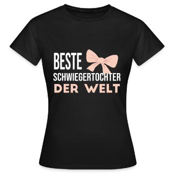 Beste Schwiegertochter der Welt - Frauen T-Shirt - Schwarz - Vorne - AI Model Female 172 dark (172cm)