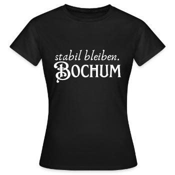Bochum reste stable - T-shirt Femme - noir - Devant - AI Model Female 172 dark (172cm)