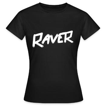 Raver - Techo - T-shirt Femme - noir - Devant - AI Model Female 172 dark (172cm)