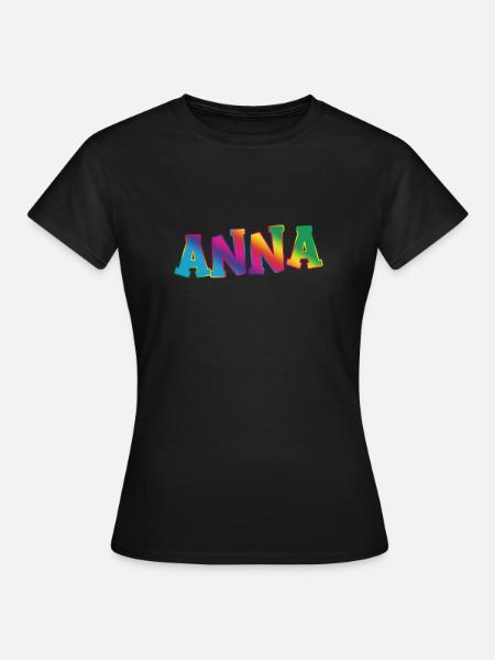 Anna - Frauen T-Shirt - Schwarz