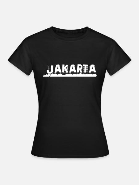 Jakarta - Frauen T-Shirt - Schwarz