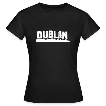 Dublin - Frauen T-Shirt - Schwarz - Vorne - AI Model Female 172 dark (172cm)