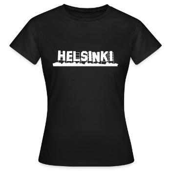Helsinki - T-shirt Femme - noir - Devant - AI Model Female 172 dark (172cm)