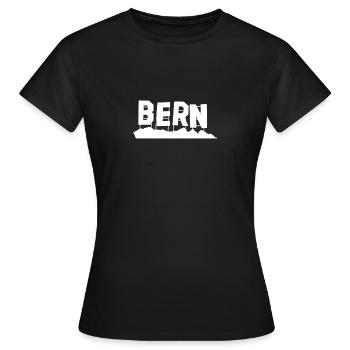 Bern - Frauen T-Shirt - Schwarz - Vorne - AI Model Female 172 dark (172cm)