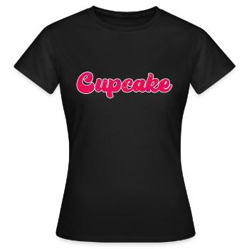 CUPCAKE MelleCat - T-shirt Femme - noir - Devant - AI Model Female 172 dark (172cm)
