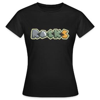 ROCKS - Women's T-Shirt - black - Front - AI Model Female 172 dark (172cm)